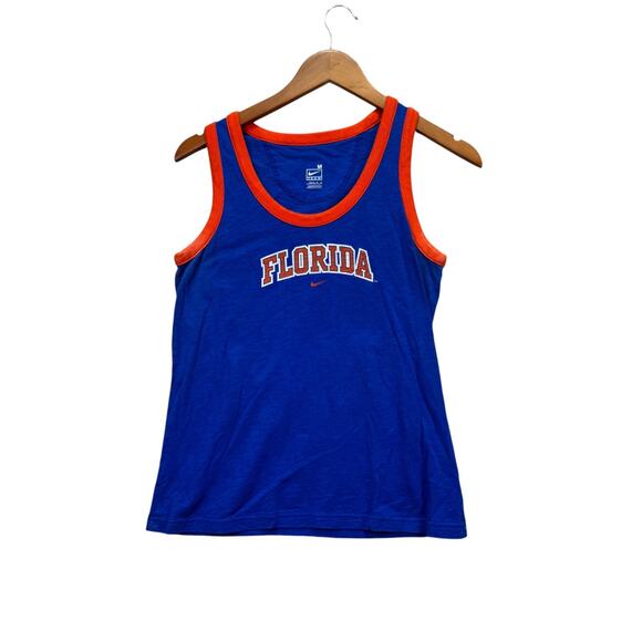 University Of Florida UF Gators Ringer Women's Tank Top Nike Athletic Cut M - Picture 1 of 4